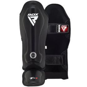 RDX WAKO SHIN INSTEP T1 Black (Color: Black, size: M)