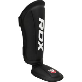 RDX T1 Black Shin Instep Guards (Color: Black, size: M)