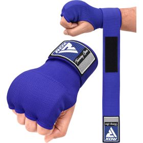 RDX IS Gel Padded Inner Gloves Hook & Loop Wrist Strap for Knuckle Protection OEKO-TEXÂ®Â Standard 100 certified (Color: Blue, size: M)