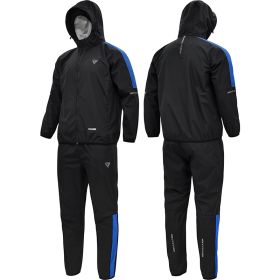 RDX H1 Weight Loss Sauna Suit (Color: Blue, size: 2XL)