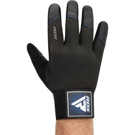 RDX T2 WEIGHTLIFTING FULL FINGER GYM GLOVES (Color: Blue, size: XL)