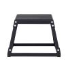 Plyometric Jump Box, 12 Inch Plyo Box, Steel Plyometric Platform and Jumping Agility Box, Anti-Slip Fitness Exercise Step Up Box for Home Gym Training