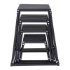 Plyometric Jump Boxes, 12/18/24/30 Inch Plyo Box, Platform and Jumping Agility Box, Anti-Slip Fitness Exercise Step Up Box Set for Home Gym Training