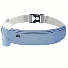 Ultra-Light Running Waist Pack ��� Breathable Nylon Belt Bag with Lock Closure & Reflective Strips for Safety (Unisex, 6 Colors) (Color: Blue)
