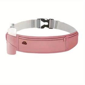 Ultra-Light Running Waist Pack ��� Breathable Nylon Belt Bag with Lock Closure & Reflective Strips for Safety (Unisex, 6 Colors) (Color: Dusty Rose)