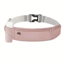Ultra-Light Running Waist Pack ��� Breathable Nylon Belt Bag with Lock Closure & Reflective Strips for Safety (Unisex, 6 Colors) (Color: Pink)