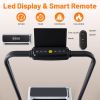 Compact Armless Treadmill, Quiet Under Desk Walking Pad, 200 Lbs Capacity 3 in 1 Portable Walking Treadmill