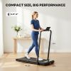 Compact Armless Treadmill, Quiet Under Desk Walking Pad, 200 Lbs Capacity 3 in 1 Portable Walking Treadmill