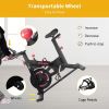 Stationary Bikes for Home Indoor Exercise Bike with LCD Monitor and Comfortable Seat Cushion for Home Gym Cardio Fitness Training
