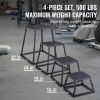 Plyometric Jump Boxes, 12/18/24/30 Inch Plyo Box, Platform and Jumping Agility Box, Anti-Slip Fitness Exercise Step Up Box Set for Home Gym Training