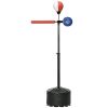 Free Standing Boxing Bag with Stand, Punching Speed Bag Reaction Bar Challenge with Suction Cups, 64-81in Adjustable Height for Teenagers and Adults