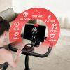 Exercise Bike Indoor Stationary Bike Cycling Bicycle for Home Gym 300 lbs Weight Capacity Adjustable Seat/Handlebar for Cardio Workout Office, Red