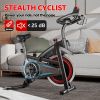 Exercise Bike Indoor Stationary Bike Cycling Bicycle for Home Gym 300 lbs Weight Capacity Adjustable Seat/Handlebar for Cardio Workout Office, Red
