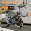 Exercise Bike Indoor Stationary Bike Cycling Bicycle for Home Gym 300 lbs Weight Capacity Adjustable Seat/Handlebar for Cardio Workout Office, Red