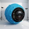 Rechargeable High Intensity Vibration Massage Ball for Muscle and Fitness, Electric Fascia Release for Neck, Back and Feet, USB Charging