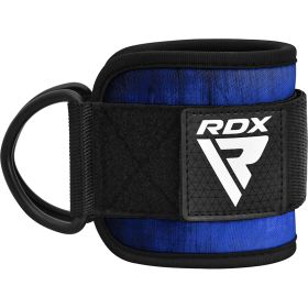 RDX A4 Ankle Straps For Gym Cable Machine (Color: Blue, size: Standard Size)
