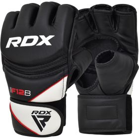 RDX F12 MMA Grappling Gloves (Color: Black, size: S)