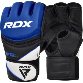 RDX F12 MMA Grappling Gloves (Color: Blue, size: M)
