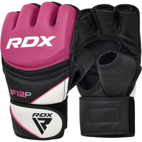 RDX F12 MMA Grappling Gloves (Color: Pink, size: M)