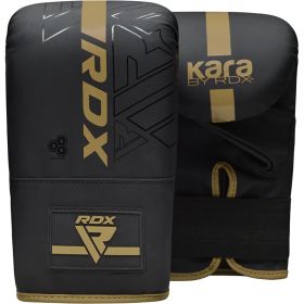 RDX F6 KARA Bag Gloves 4oz Black (Color: GOLDEN, size: Standard Size)