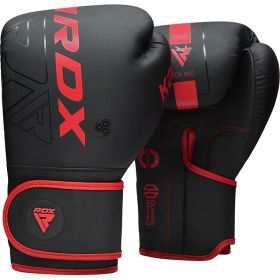 RDX F6 Kara Boxing Training Gloves Black (Color: Red, size: 12oz)