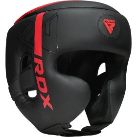 RDX F6 KARA Head Guard Black (Color: Red, size: S)