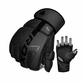RDX F6 KARA MMA Grappling Gloves (Color: Black, size: XL)