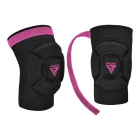 RDX MMA KNEE PADS (Color: BLACK/PINK, size: L)