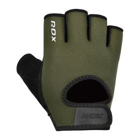 Gym Weight Lifting Gloves T1 (Color: ARMY GREEN, size: L)