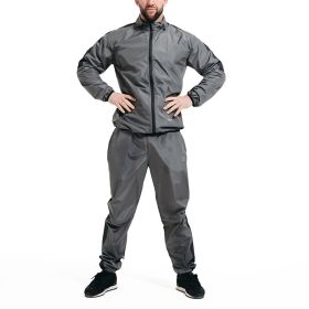 RDX C1 Weight Loss Sauna Suit (Color: Gray, size: 3XL)