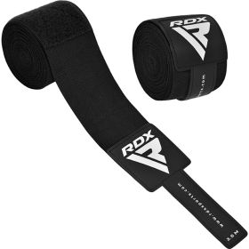 RDX IBA Boxing Hand Wraps Black (Color: Black, size: 3.5 METER)