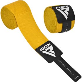 RDX IBA Boxing Hand Wraps Yellow (Color: Yellow, size: 2.5 METER)