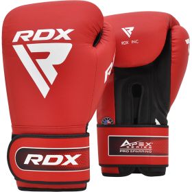RDX APEX Sparring/Training Boxing Gloves Hook & Loop (Color: Red, size: 16oz)