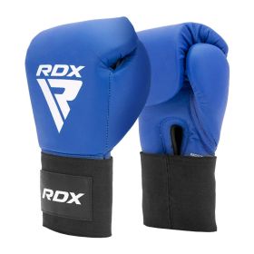 RDX BOXING GLOVES - USA BOXING APPROVED (Color: Blue, size: 10oz)