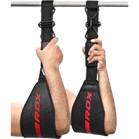 RDX F6 KARA Gym Workout Abs Straps (Color: Red, size: Standard Size)