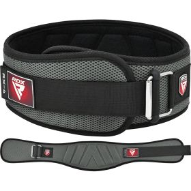 RDX RX4 Weightlifting Belt (Color: Grey, size: S)
