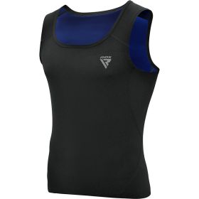 RDX M1 Men Sweat Vest Without Zipper REACH OEKO TEX 100 Certified (Color: Black, size: 4XL)