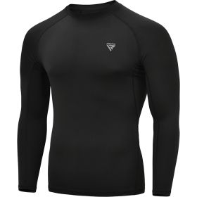 RDX T15 Long Sleeve Black Rash Guard (Color: Black, size: 2XL)