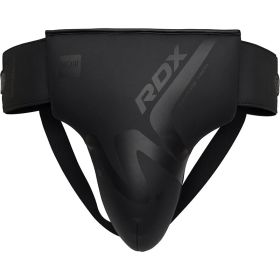RDX Groin Guard T-15 Matte Black Plus (Color: Black, size: S)
