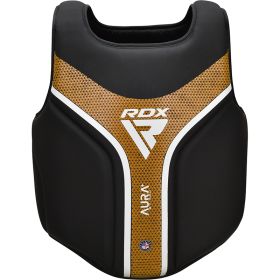 RDX CHEST GUARD AURA PLUS T-17 (Color: BLACK GOLDEN, size: Standard Size)