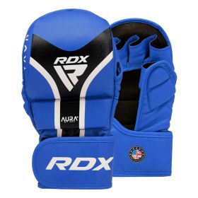 RDX GRAPPLING GLOVES SHOOTER AURA PLUS T-17 (Color: Blue, size: XL)
