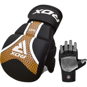 RDX GRAPPLING GLOVES SHOOTER AURA PLUS T-17 (Color: Black, size: XL)