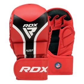 RDX GRAPPLING GLOVES SHOOTER AURA PLUS T-17 (Color: Red, size: XL)