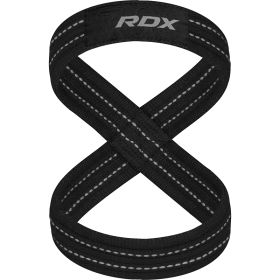 RDX weight lifting 8 Figure Strap (Color: Gray, size: M)