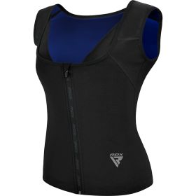 RDX W2 Women Sweat Vest With Zipper REACH OEKO TEX 100 Certified (Color: Black, size: XL)
