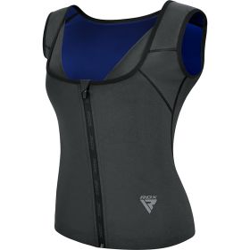 RDX W2 Women Sweat Vest With Zipper REACH OEKO TEX 100 Certified (Color: Grey, size: L)