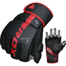 RDX F6 KARA MMA Grappling Gloves (Color: Red, size: S)