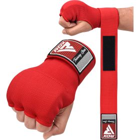 RDX IS Gel Padded Inner Gloves Hook & Loop Wrist Strap for Knuckle Protection OEKO-TEXÂ®Â Standard 100 certified (Color: Red, size: M)