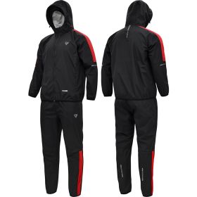 RDX H1 Weight Loss Sauna Suit (Color: Red, size: 2XL)