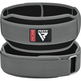 RDX RX5 Weightlifting Belt (Color: Grey, size: S)